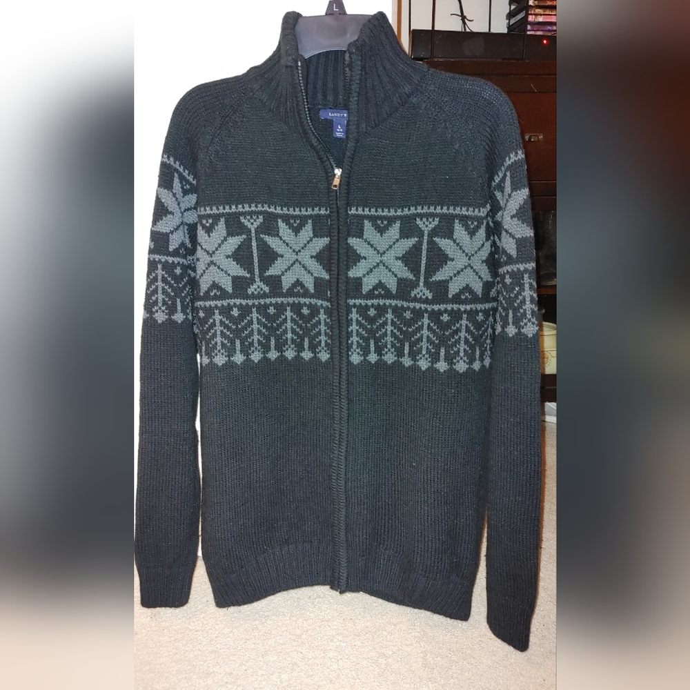 Zip up sweater , Lands End, Large